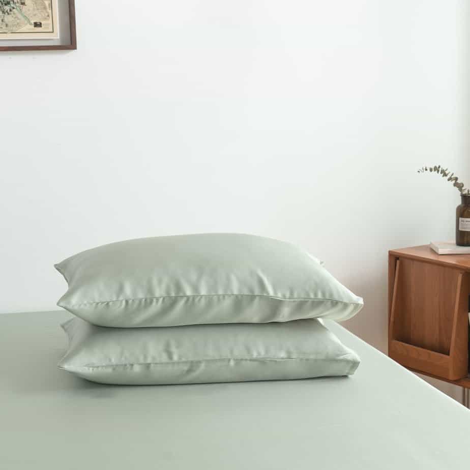 Lichtgroen Bamboe Beddengoedset 2-persoons – 400TC Tanboocel - Sage Green