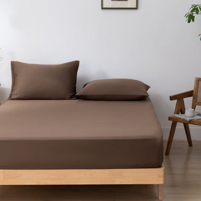 Donkerbruin bamboe Hoeslaken Premium - t/m 30cm - 400TC Tanboocel - Coffee Brown