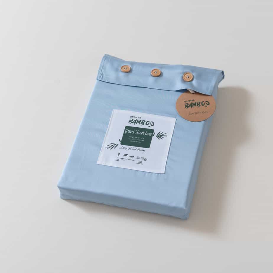 Lichtblauw Bamboe Beddengoedset 1-persoons – 400TC Tanboocel - Sky Blue
