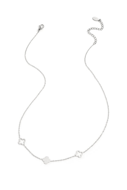 Necklace clovers  Gold Color Stainless Steel
