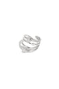 Roestvrijstalen statement ringen, casual, dagelijks, eenvoudig, serie, damessieraden