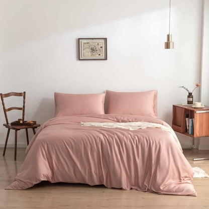 Roze Bamboe Beddengoedset 2-persoons – 400TC Tanboocel - Cuddle Pink