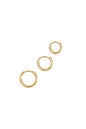 Hoop earrings set of 3