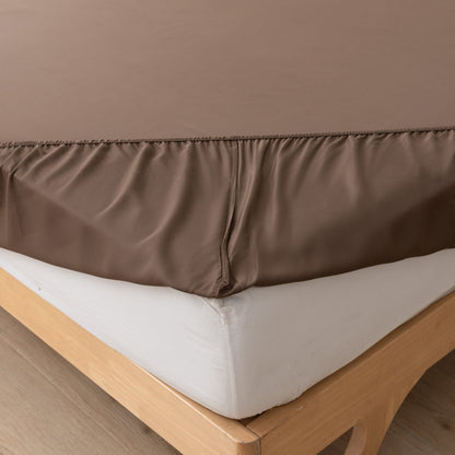 Donkerbruin Bamboe Beddengoedset 2-persoons – 400TC Tanboocel - Coffee Brown