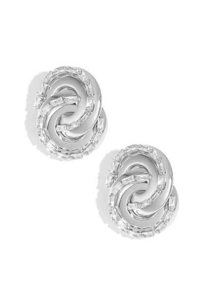 IJzeren oorbellen onregelmatige vorm Elegante kerst Luxe serie Dames sieraden