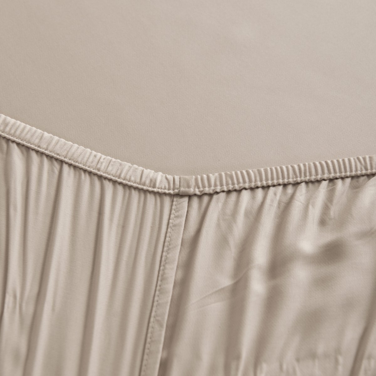 Beige bamboe Hoeslaken Premium - t/m 30cm - 400TC Tanboocel - Soft Taupe