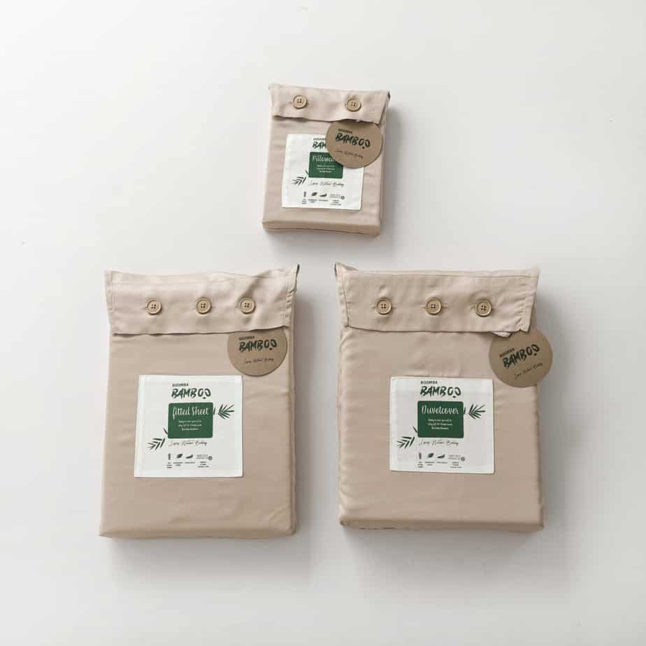 Beige bamboe dekbedovertrek Premium - 400TC Tanboocel - 100% bamboe - Soft Taupe