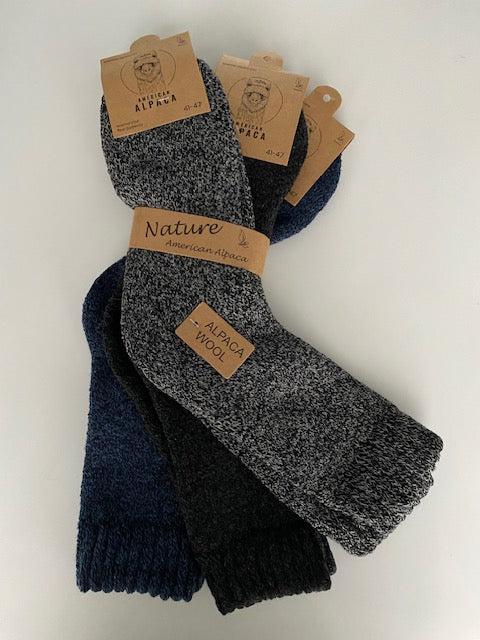 3 paar Alpaca-wollen thermo sokken