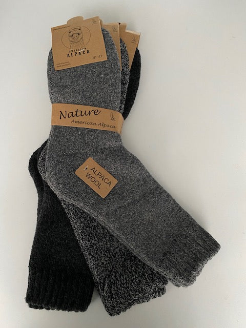 3 paar Alpaca-wollen thermo sokken