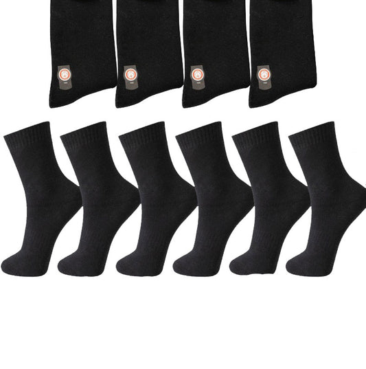 6 paar THERMO sokken (zwart) 39-42